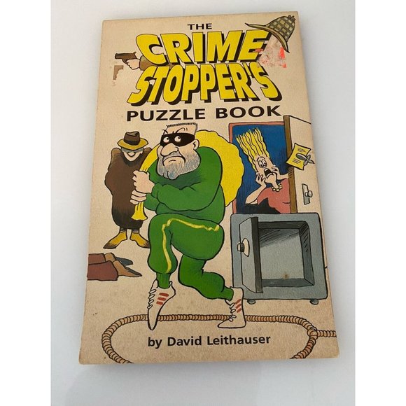 Vintage Paperback The Crime Stoppers Puzzle‎ Book by David Leithauser 1991 Rare - Picture 1 of 16